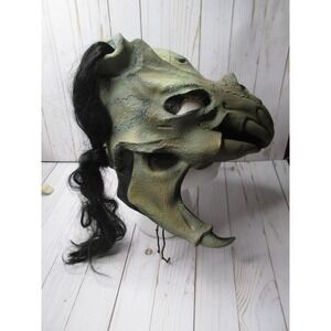 F Vintage Halloween Scary Creature Mask Paper Magic Group Head Face Costume 1996